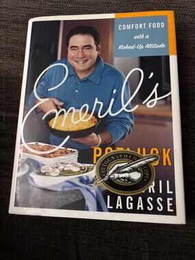 SIGNED Emeril's Potluck Comfort Food W/ Kicked-Up Attitude Emeril Lagasse 1st Ed